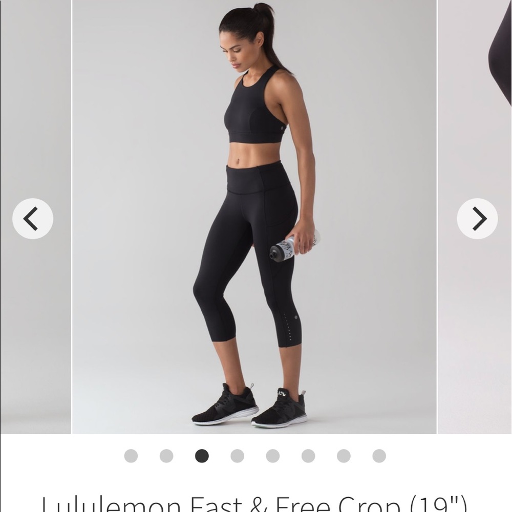 Lululemon fast & free crop leggings
